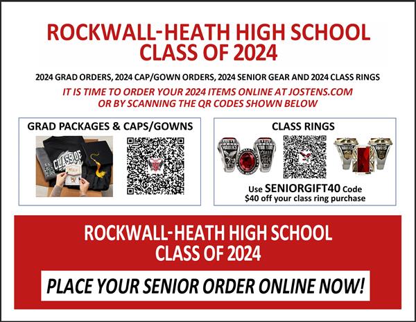  RHHS Class of 2024- It's time to Order Your Cap/Gowns & 2024 Senior Gear